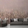 Swaying Wheat Field Wall Mural, Light Purple Windy Wheat Wallpaper, Large Nature Custom Size Wall Covering, Non-Woven, Non-Pasted, Removable, Washable - Adawall -Houston Wallpaper Store - Walcoverings, Curtains & Wall Panels