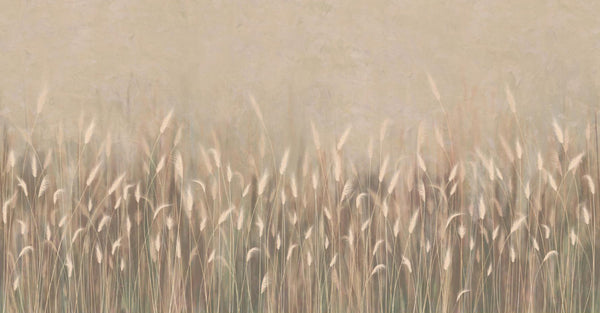 Swaying Wheat Field Wall Mural, Yellow Windy Wheat Wallpaper, Large Nature Custom Size Wall Covering, Non-Woven, Non-Pasted, Removable, Washable - Adawall -Houston Wallpaper Store - Walcoverings, Curtains & Wall Panels