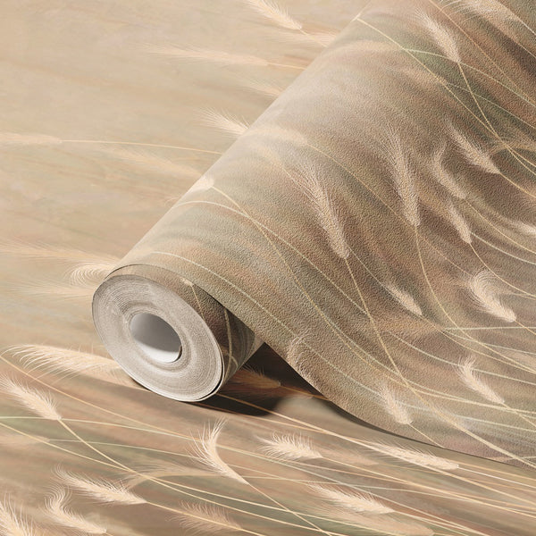 Swaying Wheat Field Wall Mural, Yellow Windy Wheat Wallpaper, Large Nature Custom Size Wall Covering, Non-Woven, Non-Pasted, Removable, Washable - Adawall -Houston Wallpaper Store - Walcoverings, Curtains & Wall Panels