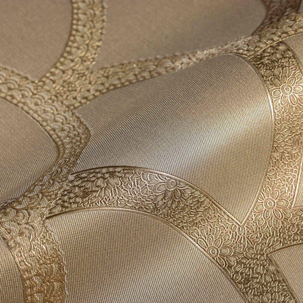 Tan Luxury Fish Scale Deep Embossed Wallpaper, 3D Textured Lace Patterns, Thick Wallcovering - Adawall -Houston Wallpaper Store - Walcoverings, Curtains & Wall Panels