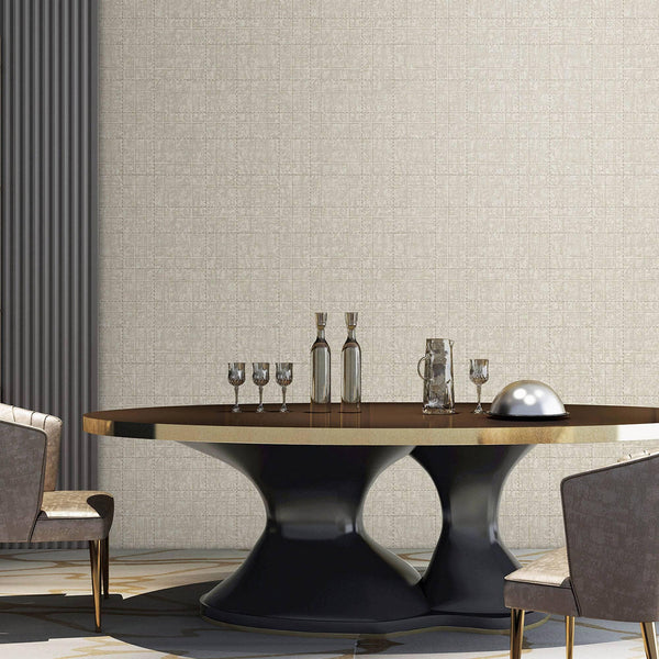 Textured Embossed Geometric Cubic Gray, Home Wall Decor, Aesthetic Wallpaper, Textured Wallcovering Non-Adhesive and Non-Peel - Adawall -Houston Wallpaper Store - Walcoverings, Curtains & Wall Panels