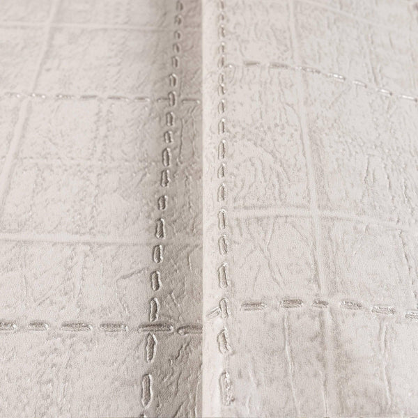 Textured Embossed Geometric Cubic Gray, Home Wall Decor, Aesthetic Wallpaper, Textured Wallcovering Non-Adhesive and Non-Peel - Adawall -Houston Wallpaper Store - Walcoverings, Curtains & Wall Panels