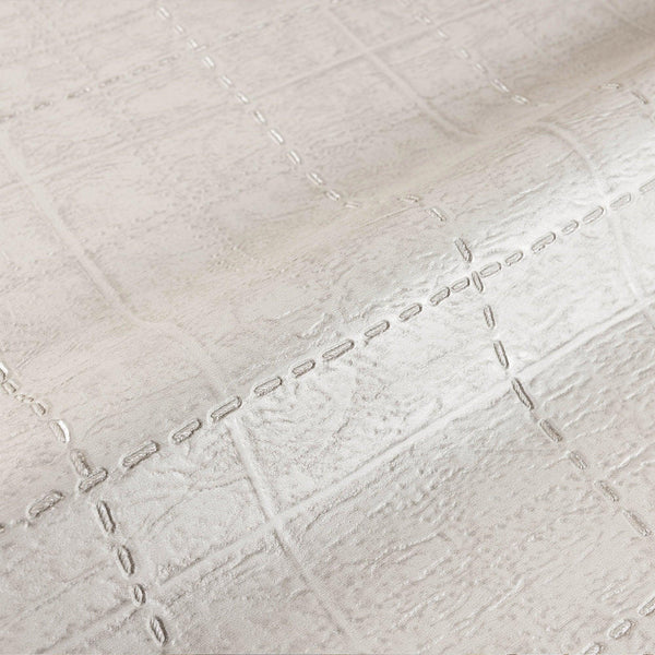 Textured Embossed Geometric Cubic Gray, Home Wall Decor, Aesthetic Wallpaper, Textured Wallcovering Non-Adhesive and Non-Peel - Adawall -Houston Wallpaper Store - Walcoverings, Curtains & Wall Panels