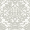 Timeless Design 3D Embossed Damask Wallpaper, White, Silver Luxury Velvet Feeling Wallcovering, Large 114 sq ft Roll - Adawall -Houston Wallpaper Store - Walcoverings, Curtains & Wall Panels
