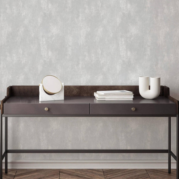 Timeless Distressed Embossed Wallpaper, Ivory Worn Abstract Rustic Pattern Modern Wallcovering for Home and Commercial Use, Rich Textured Wall Accent - Adawall -Houston Wallpaper Store - Walcoverings, Curtains & Wall Panels