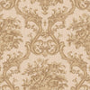 Timeless Velvet Feel Damask Embossed Wallpaper, Gold 3D Textured, Flocked, Washable, Luxury Wall Decoration - Adawall -Houston Wallpaper Store - Walcoverings, Curtains & Wall Panels