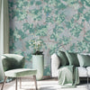 Tree Leaves Wall Mural, Birds Chinoiserie Wallpaper, Green Oversized Botanical Custom Size Wall Paper, Non-Woven, Modern Wall Art, Non-Pasted, Removable - Adawall -Houston Wallpaper Store - Walcoverings, Curtains & Wall Panels