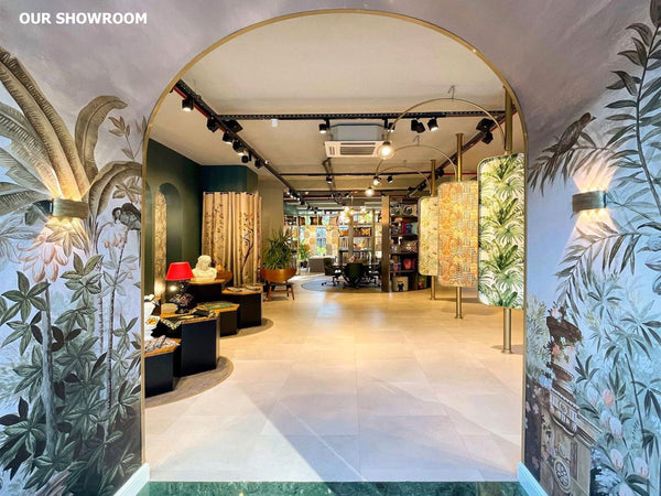 Tree Leaves Wall Mural, Blue Extra Large Wallpaper, Custom Size Wall Covering, Non-Woven, Non-Adhesive, Removable, Washable, Modern Stylish - Adawall -Houston Wallpaper Store - Walcoverings, Curtains & Wall Panels