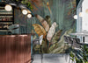 Tree Leaves Wall Mural, Green Extra Large Wallpaper, Custom Size Wall Covering, Non-Woven, Non-Adhesive, Removable, Washable, Modern Stylish - Adawall -Houston Wallpaper Store - Walcoverings, Curtains & Wall Panels