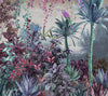 Tropical Wall Mural, Nature Palm Tree Purple Parrot Wallpaper, Jungle Forest Theme, Non-Woven, Non-Adhesive, Removable, Exotic Wall Print Art, Interior Decor - Adawall -Houston Wallpaper Store - Walcoverings, Curtains & Wall Panels