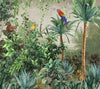 Tropical Wall Mural, Nature Palm Tree Red Parrot Wallpaper, Jungle Forest Theme, Non-Woven, Non-Adhesive, Removable, Exotic Wall Print Art, Interior Decor - Adawall -Houston Wallpaper Store - Walcoverings, Curtains & Wall Panels