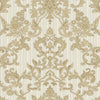 Victorian Damask Striped Wallpaper, Gold, White Rich Textured Embossed Wall Paper, Extra Wide 114 sq ft Roll, Wall Decor, Sturdy, Washable - Adawall -Houston Wallpaper Store - Walcoverings, Curtains & Wall Panels