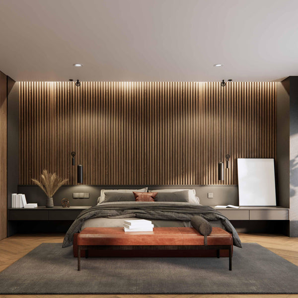 Walnut Wood Grain Wall Panel, PS Wall Home Decoration Panel-Premium Quality - Adawall -Houston Wallpaper Store - Walcoverings, Curtains & Wall Panels