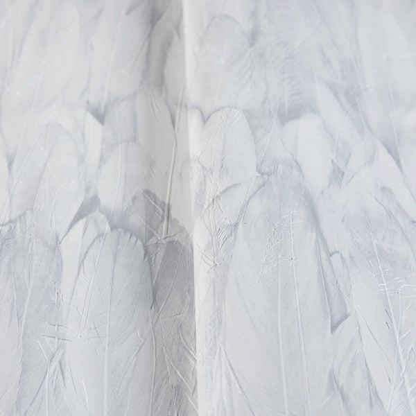 White Feathers Pattern Embossed Wallpaper, Tropical 3D Textured Birds Vivid Wallcovering - Adawall -Houston Wallpaper Store - Walcoverings, Curtains & Wall Panels