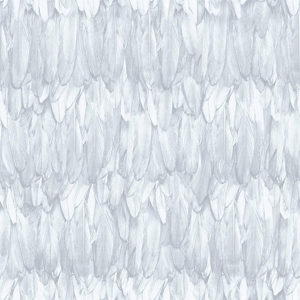 White Feathers Pattern Embossed Wallpaper, Tropical 3D Textured Birds Vivid Wallcovering - Adawall -Houston Wallpaper Store - Walcoverings, Curtains & Wall Panels