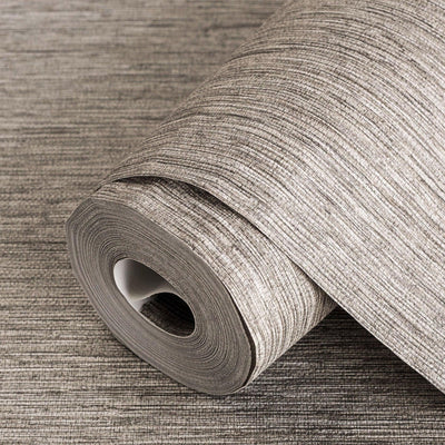 Brown Thin Modern Striped Wallpaper, Deep Embossed Textured Modern Wallcovering - Adawall -Houston Wallpaper Store - Walcoverings, Curtains & Wall Panels
