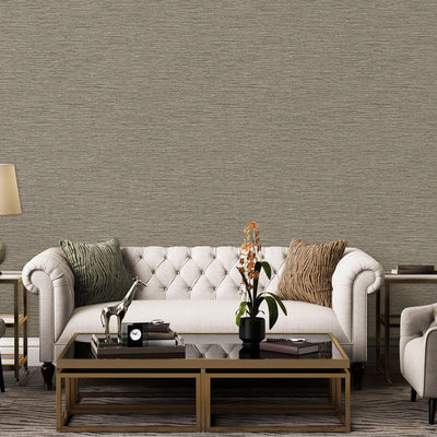 Brown Thin Modern Striped Wallpaper, Deep Embossed Textured Modern Wallcovering - Adawall -Houston Wallpaper Store - Walcoverings, Curtains & Wall Panels