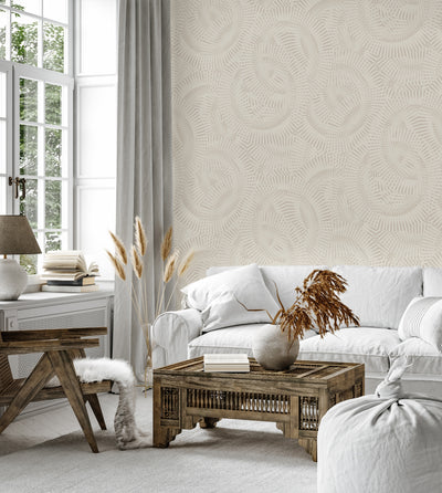 Warm Light Brown Wallpaper, Textured Wallpaper,Natural Wallpaper, Modern & Minimalist Wall Covering,Modern Look Neutral Colors Glittering Wallcovering