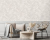 Light Brown Patterned Decorative Wallpaper,Natural Wallpaper, Modern & Minimalist Wall Covering,Modern Look Neutral Colors Glittering Wallcovering