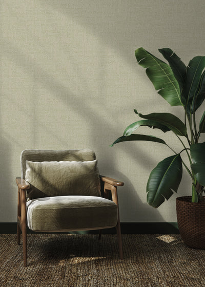Sage Green Decorative Wallpaper, Natural Wallpaper, Modern & Minimalist Wall Covering,Modern Look Neutral Colors Glittering Wallcovering