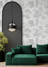 Patterned Cream Embossed Wallpaper, Textured Wallpaper,Natural Wallpaper, Modern & Minimalist Wall Covering,Modern Look Neutral Colors Glittering Wallcovering