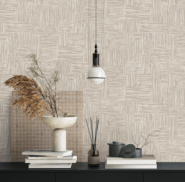 Light Beige Wallpaper, Natural Wallpaper, Modern & Minimalist Wall Covering,Modern Look Neutral Colors Glittering Wallcovering