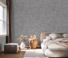 Smoky Gray Wallpaper, Natural Wallpaper, Modern & Minimalist Wall Covering,Modern Look Neutral Colors Glittering Wallcovering