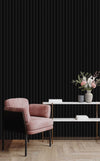 Zigzag Black Wall Panel, PS Wall Home Decoration Panel-Premium Quality