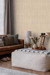 Light Orange Patterned Wallpaper, Textured Wallpaper,Natural Wallpaper, Modern & Minimalist Wall Covering,Modern Look Neutral Colors Glittering Wallcovering