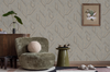 Textured Taupe Geometric Wallpaper, Natural Wallpaper, Modern & Minimalist Wall Covering,Modern Look Neutral Colors Glittering Wallcovering