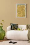 Yellow Embossed Wallpaper, Textured Wallpaper,Natural Wallpaper, Modern & Minimalist Wall Covering,Modern Look Neutral Colors Glittering Wallcovering