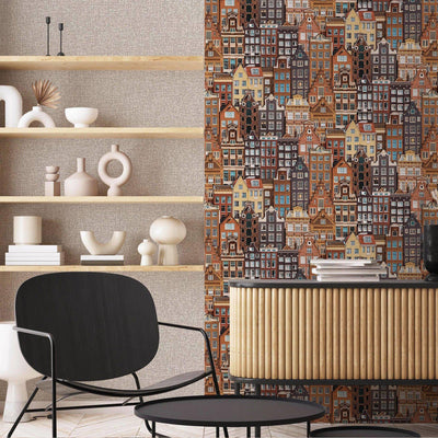 Abstract Glam 3D Embossed Wallpaper, Ivory Metallic Accents Luxury Wallcovering, Washable, Durable Home and Commercial Use Wall Decor - Adawall -Houston Wallpaper Store - Walcoverings, Curtains & Wall Panels