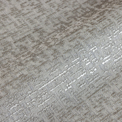 Abstract Glam 3D Embossed Wallpaper, Light Gray, Silver Metallic Accents Luxury Wallcovering, Washable, Durable Home and Commercial Use Wall Decor - Adawall -Houston Wallpaper Store - Walcoverings, Curtains & Wall Panels