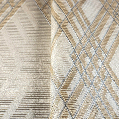 Beige, Brown Luxurious Argyle Pattern Embossed Wallpaper, Diomand Shape 3D Textured Shimmering - Adawall -Houston Wallpaper Store - Walcoverings, Curtains & Wall Panels