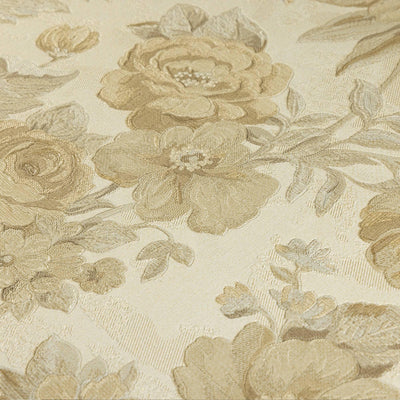 Beige Charming Floral Deep Embossed Wallpaper, Bloom Blossom Flower Design Interior Wall Decor - Adawall -Houston Wallpaper Store - Walcoverings, Curtains & Wall Panels