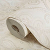 Beige Elegant Damask 3D Embossed Wallpaper, Textured Luxury Wallpaper - Walloro High End Wallcoverings & More