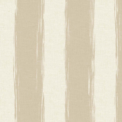 Beige Large Striped Wallpaper, Rich Textured Wallcovering, Traditional, White Light Color, Extra Large 114 sq ft Roll, Washable Modern Wall Paper - Adawall -Houston Wallpaper Store - Walcoverings, Curtains & Wall Panels