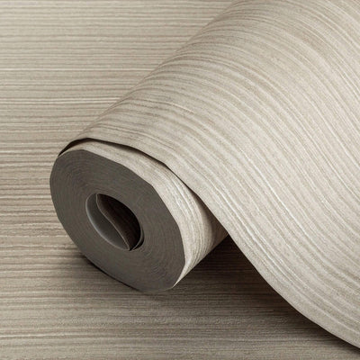 Beige Modern Embossed Striped Wallpaper, Plain Solid Color Textured Wallcovering - Adawall -Houston Wallpaper Store - Walcoverings, Curtains & Wall Panels