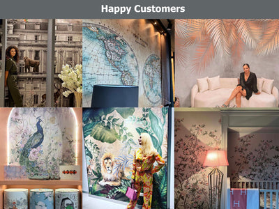 Birds Scene Wall Mural, Botanical Tropical Wallpaper, Nature, Customized Wall Mural, Durable, Non-Woven Wall Paper, Non-Adhesive, Removable - Adawall -Houston Wallpaper Store - Walcoverings, Curtains & Wall Panels