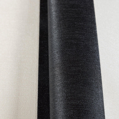 Black & White Timeless Bold Striped Wallpaper, Flocked Textured Velvet Feeling Thick Lines Wallcovering - Adawall -Houston Wallpaper Store - Walcoverings, Curtains & Wall Panels