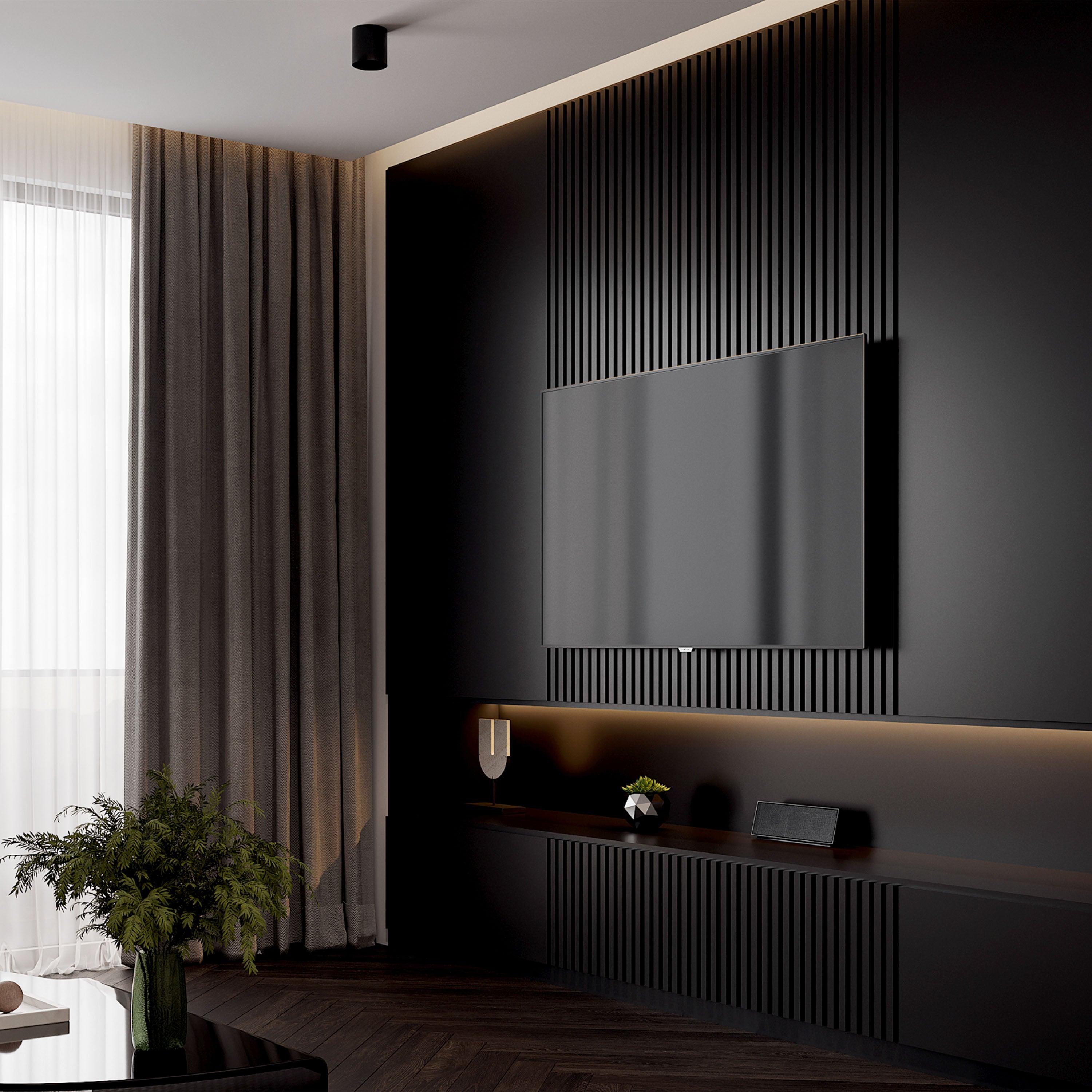 Black Wall Panel, PS Wall Home Decoration Panel-Premium Quality