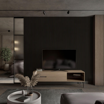 Black Wall Panel, PS Wall Home Decoration Panel-Premium Quality - Adawall -Houston Wallpaper Store - Walcoverings, Curtains & Wall Panels