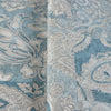 Blue Elegant Patchwork Deep Embossed Wallpaper, 3D Textured Luxury Damask Wallcovering - Walloro High End Wallcoverings & More