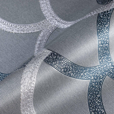 Blue Luxury Fish Scale Deep Embossed Wallpaper, 3D Textured Lace Patterns, Thick Wallcovering - Adawall -Houston Wallpaper Store - Walcoverings, Curtains & Wall Panels