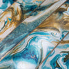 Blue Marble Embossed Wallpaper, Marbled Pattern Striped Stone Effect Modern Wallcovering, Washable - Walloro High End Wallcoverings & More