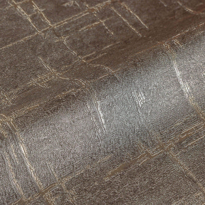 Brown Abstract Metallic Lines Wallpaper, 3D Deep Embosed Silver Gold Rustic Geometric Interior Decor - Adawall -Houston Wallpaper Store - Walcoverings, Curtains & Wall Panels