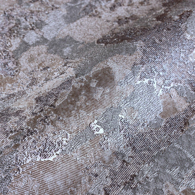 Brown Distressed Metallic Wallpaper, Deep Embossed Shiny Rustic Aged Industrial Design - Adawall -Houston Wallpaper Store - Walcoverings, Curtains & Wall Panels