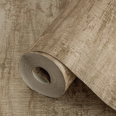 Brown Distressed Rustic 3D Embossed Wallpaper, Stylish Farmhouse Lodge Coutry Wallcovering - Adawall -Houston Wallpaper Store - Walcoverings, Curtains & Wall Panels