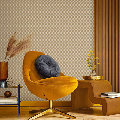 Brown Elegant Hexagon Embossed Wallpaper, Small Honeycomb Grid Pattern Textured wallcovering - Adawall -Houston Wallpaper Store - Walcoverings, Curtains & Wall Panels
