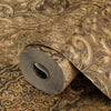 Brown Elegant Patchwork Deep Embossed Wallpaper, 3D Textured Luxury Damask Wallcovering - Walloro High End Wallcoverings & More